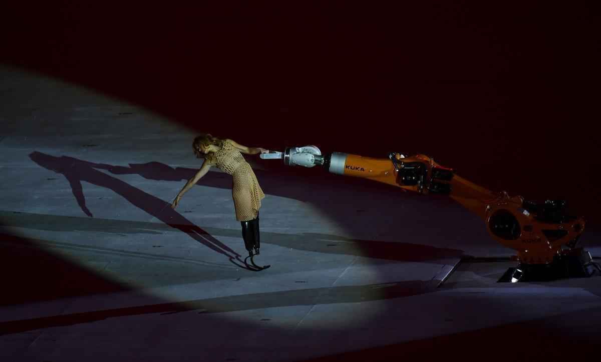 Imagens da Cerimnia de Abertura dos Jogos Paralmpicos Rio 2016, no Maracan
