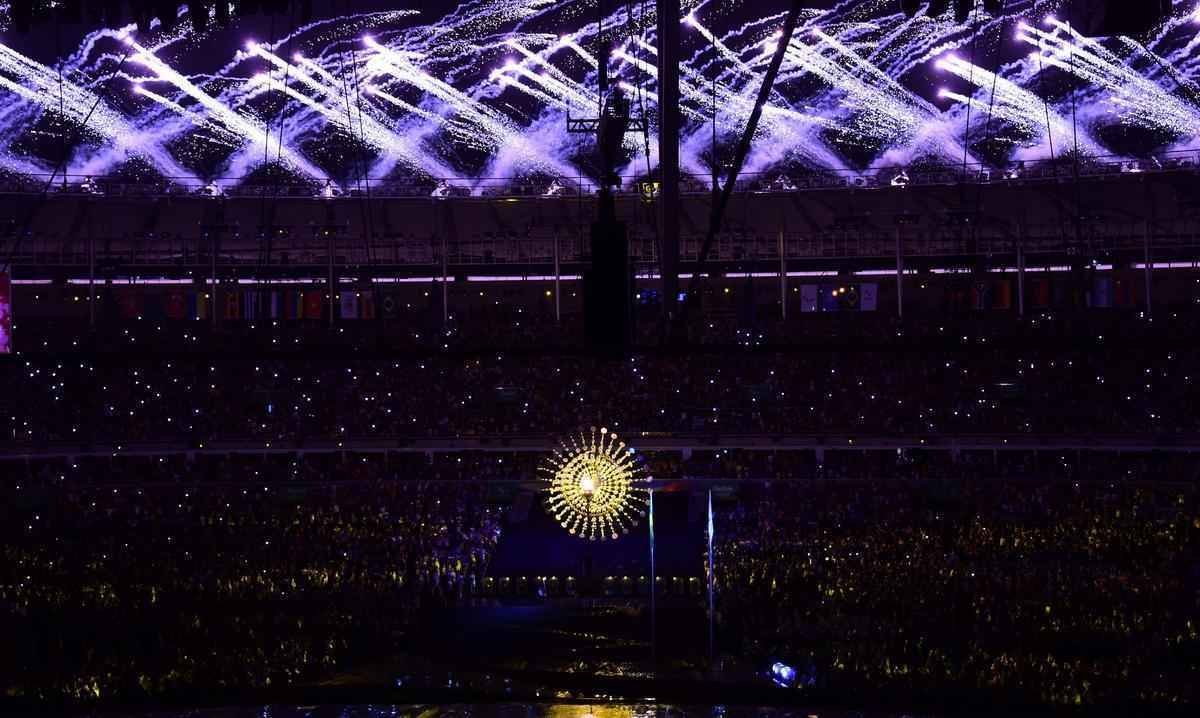 Imagens da Cerimnia de Abertura dos Jogos Paralmpicos Rio 2016, no Maracan