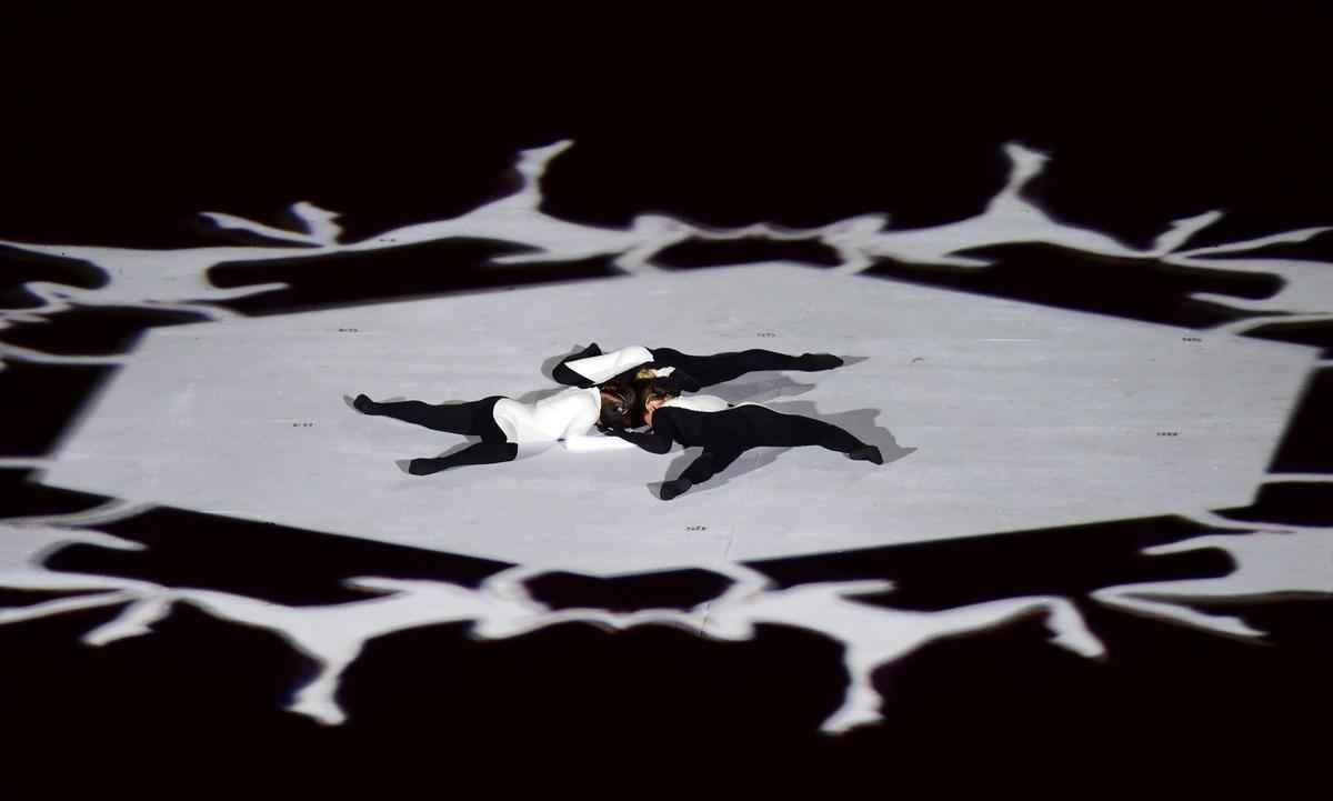 Imagens da Cerimnia de Abertura dos Jogos Paralmpicos Rio 2016, no Maracan