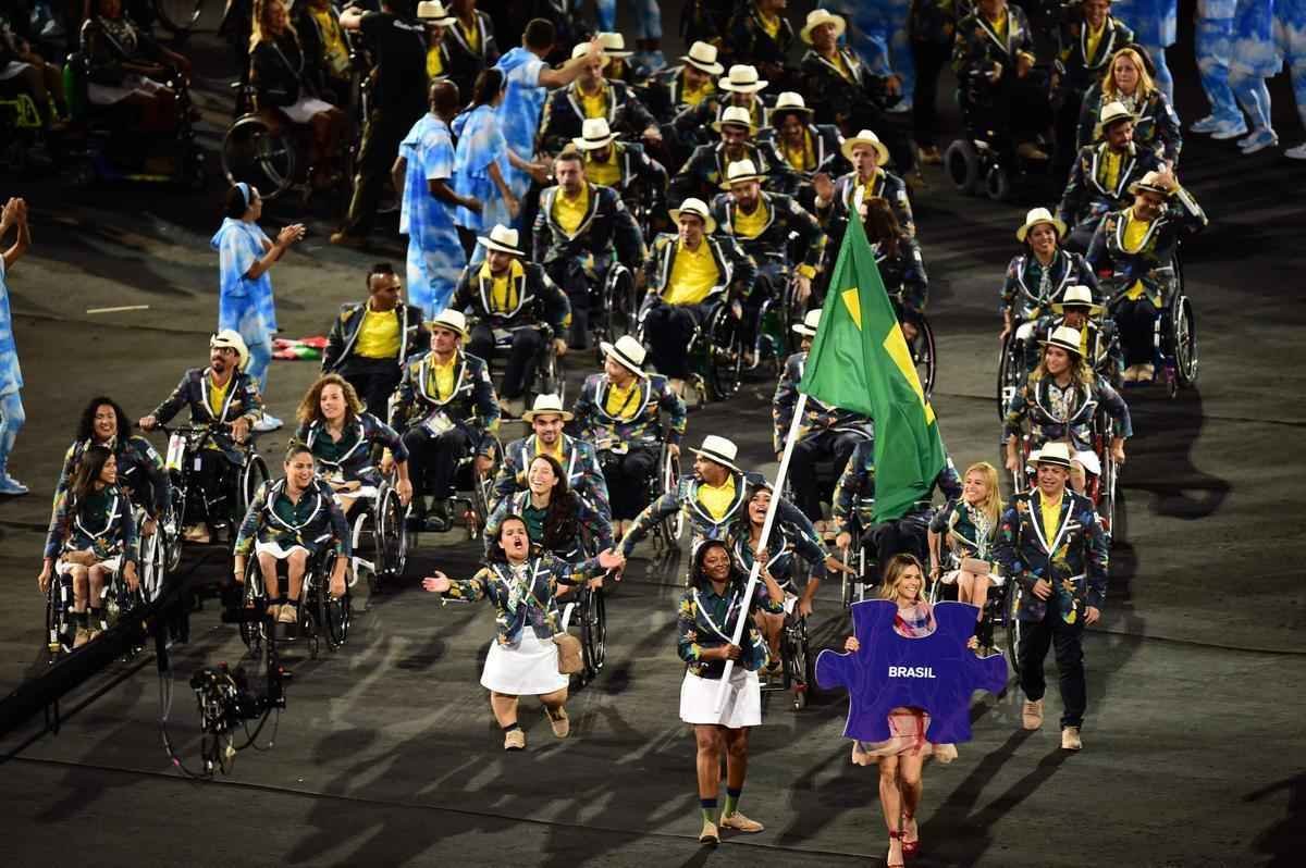 Delegaes na cerimnia de abertura da Paralimpada Rio 2016, no Maracan