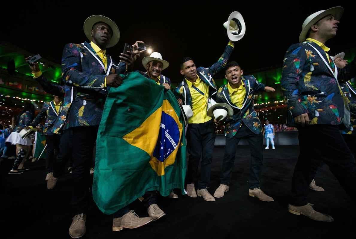 Delegaes na cerimnia de abertura da Paralimpada Rio 2016, no Maracan