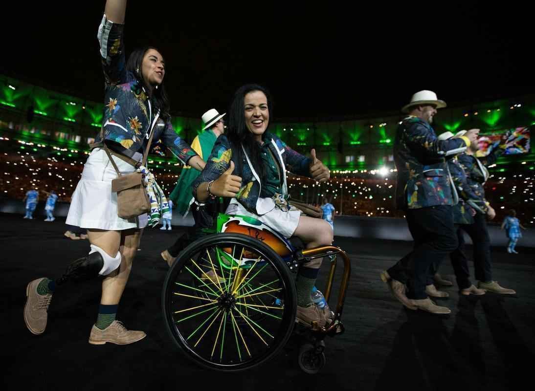 Delegaes na cerimnia de abertura da Paralimpada Rio 2016, no Maracan
