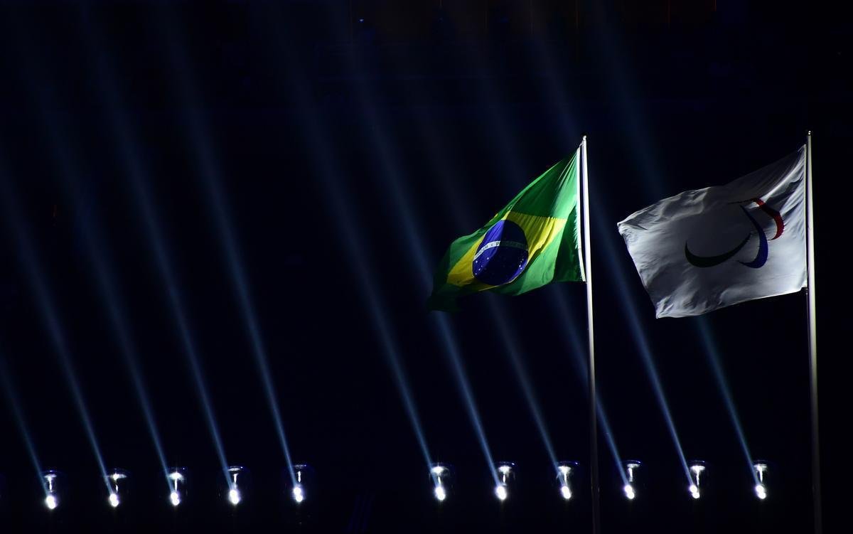 Delegaes na cerimnia de abertura da Paralimpada Rio 2016, no Maracan