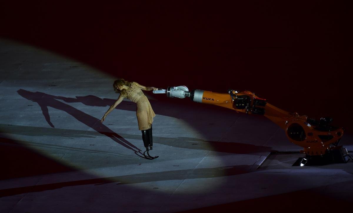Delegaes na cerimnia de abertura da Paralimpada Rio 2016, no Maracan