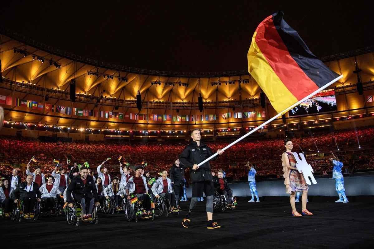 Delegaes na cerimnia de abertura da Paralimpada Rio 2016, no Maracan