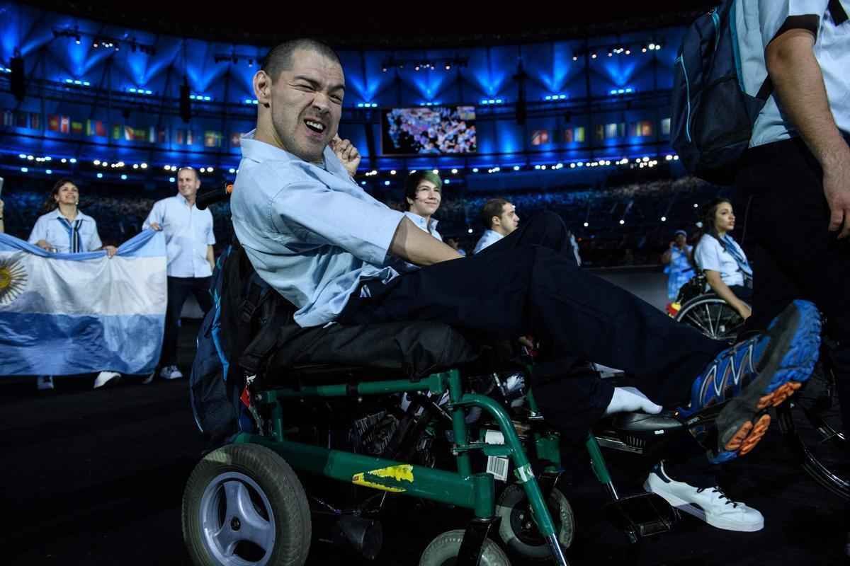 Delegaes na cerimnia de abertura da Paralimpada Rio 2016, no Maracan