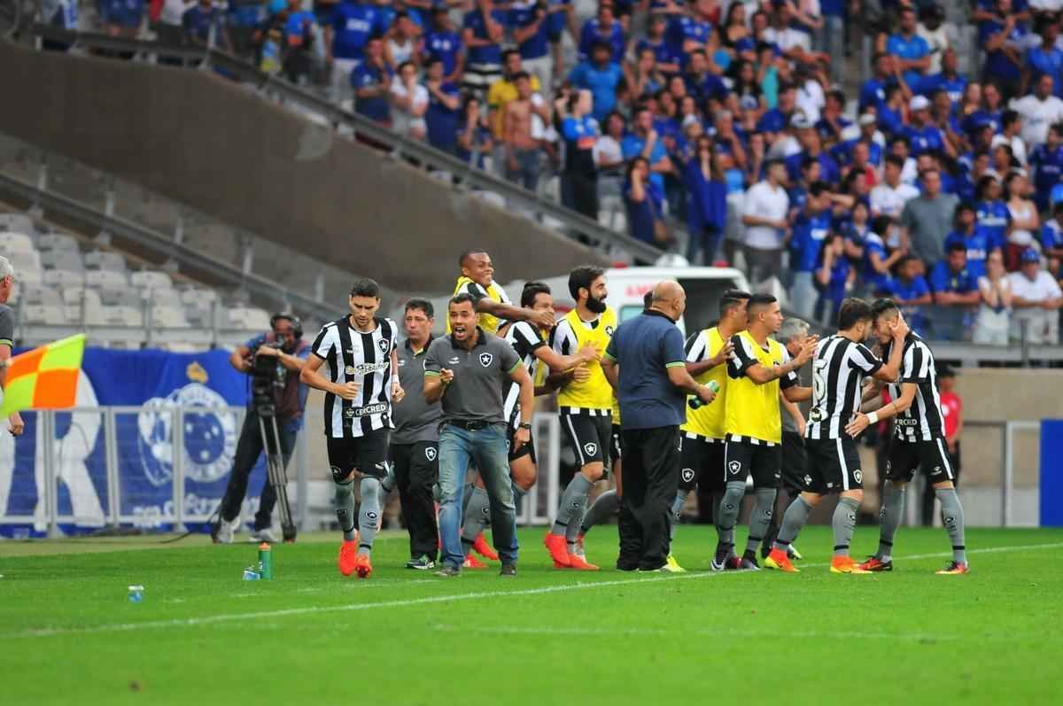 Imagens do jogo entre Cruzeiro e Botafogo no Mineiro