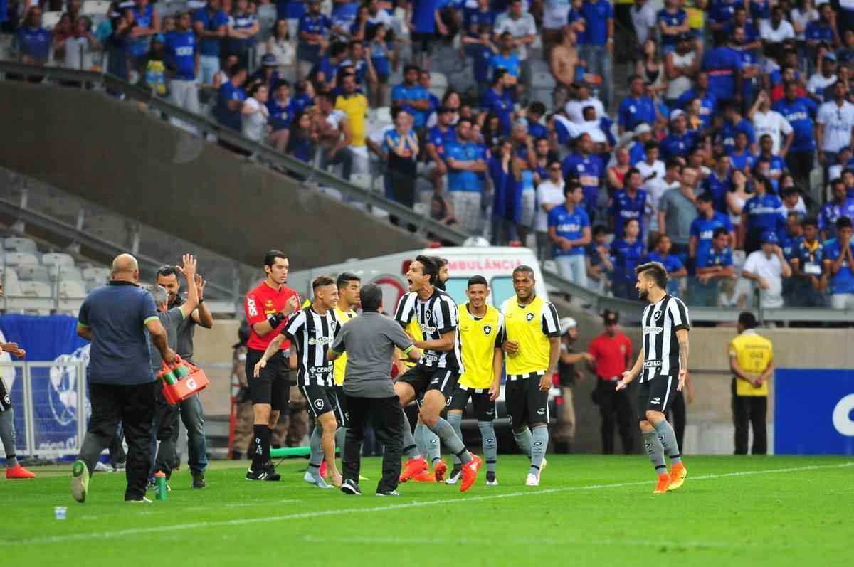 Imagens do jogo entre Cruzeiro e Botafogo no Mineiro