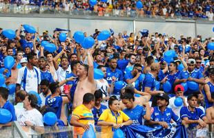 Imagens da torcida do Cruzeiro no clssico contra o Atltico, no Mineiro