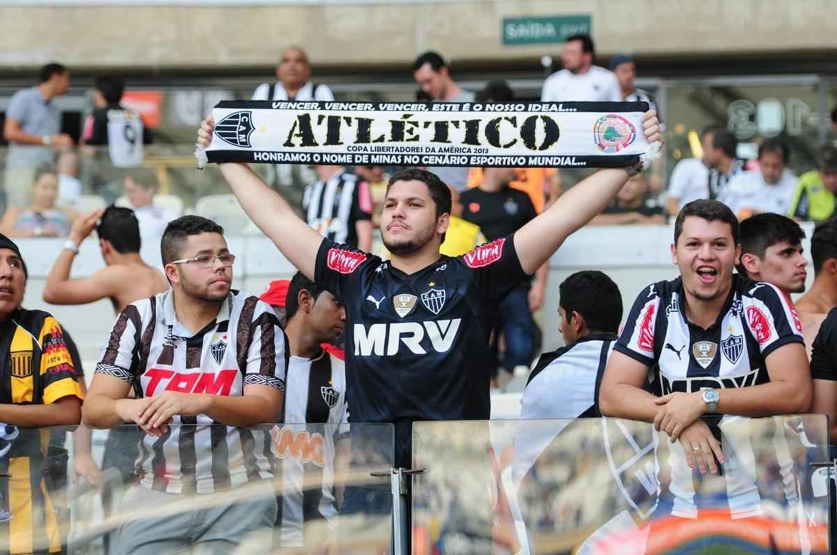 Torcedores do Atltico no Mineiro durante o clssico contra o Cruzeiro pela 26 rodada do Brasileiro