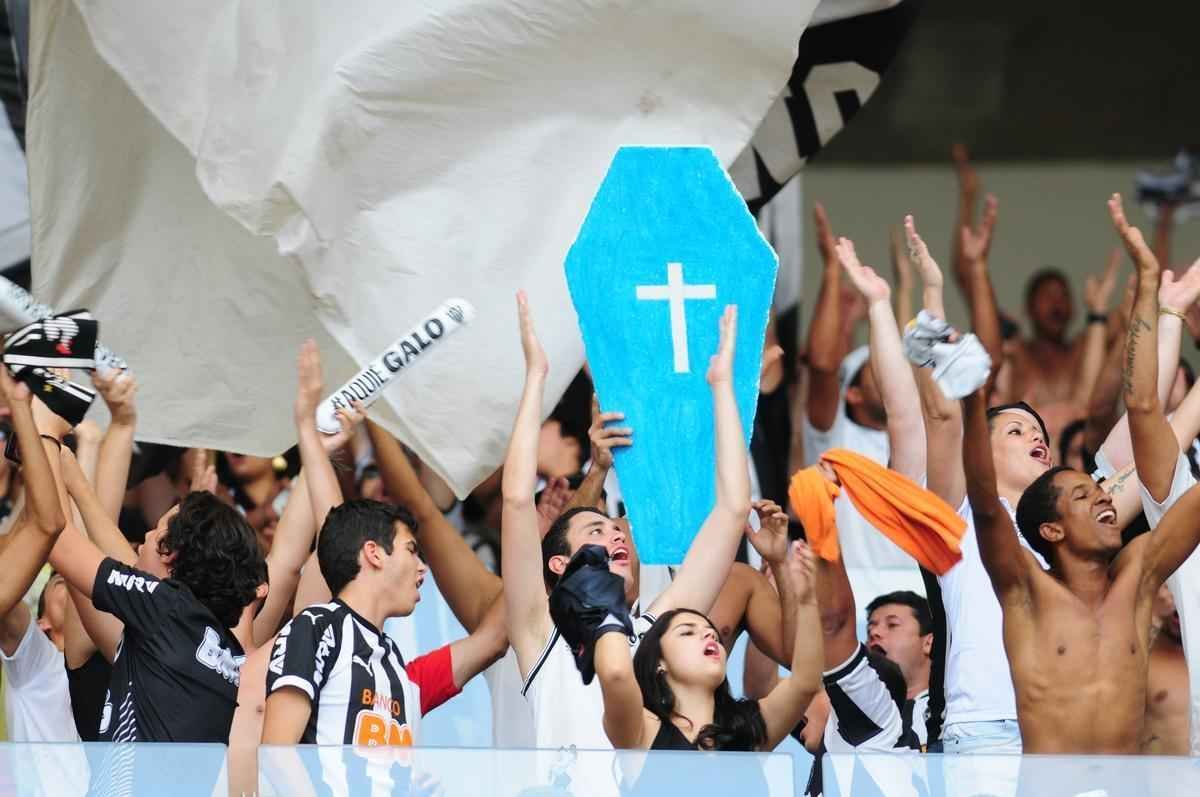 Torcedores do Atltico no Mineiro durante o clssico contra o Cruzeiro pela 26 rodada do Brasileiro