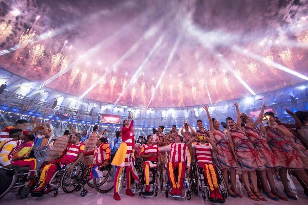 Imagens da cerimnia de encerramento dos Jogos Paralmpicos Rio 2016