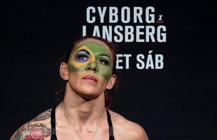 Pesagem do UFC Fight Night 95 - Cyborg encarna esprito guerreiro e entra com rosto pintado