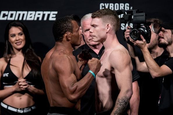 Pesagem do UFC Fight Night 95 - Francisco Massaranduba (70,3kg) x Paul Felder (70,3kg) 