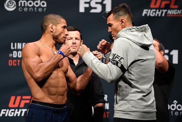 Pesagem do UFC em Portland - Hacran Dias (67,4kg) e Andre Fili (66,2kg) 