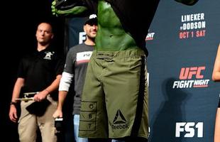Pesagem do UFC em Portland - Ion Cutelaba encarna Hulk e rasga camisa ao subir  balana