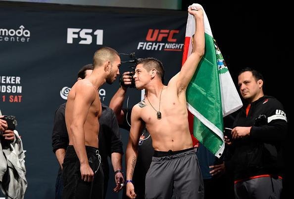 Pesagem do UFC em Portland - Louis Smolka (57,2kg) x Brandon Moreno (57,2kg)