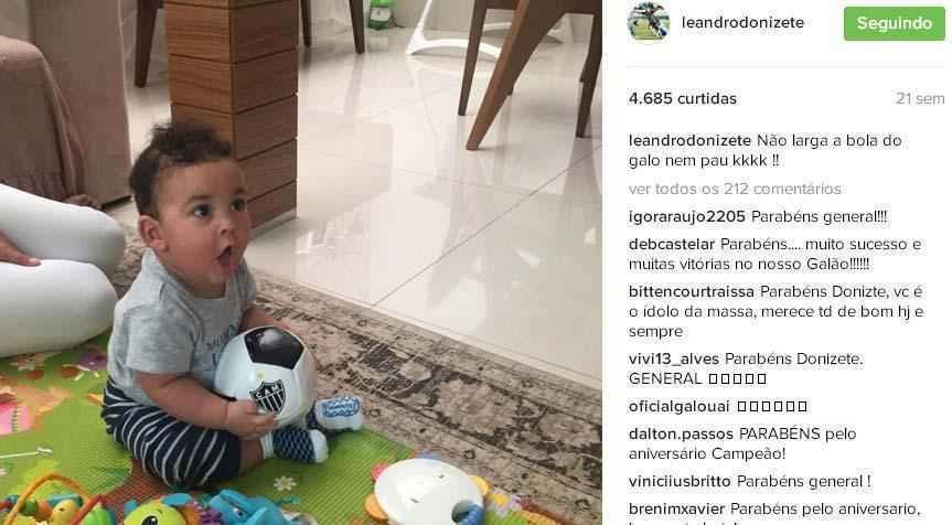 Lucca, filho de Leandro Donizete