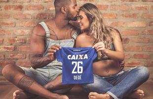 Famlia de Ded vai aumentar: pequeno nascer em alguns meses e vestir camisa do Cruzeiro