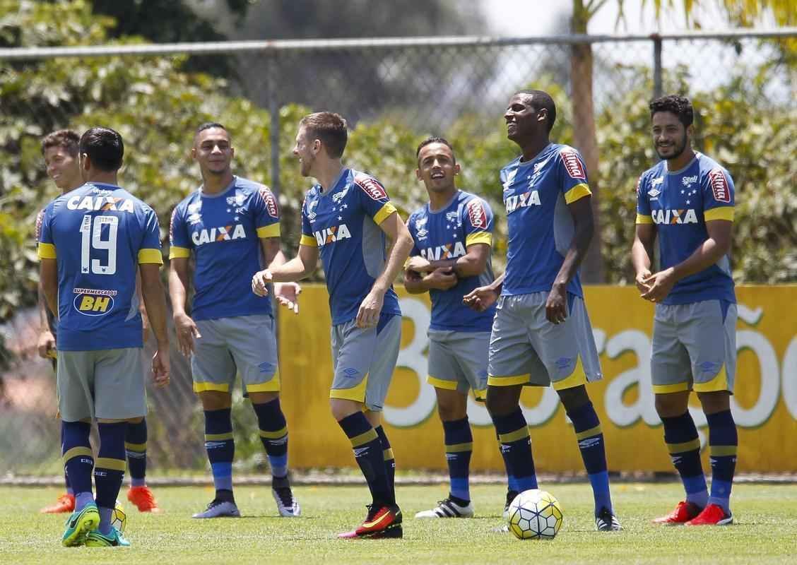 Imagens do treino do Cruzeiro nesta quarta-feira, na Toca II