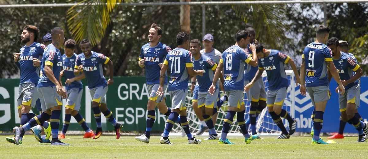 Imagens do treino do Cruzeiro nesta quarta-feira, na Toca II