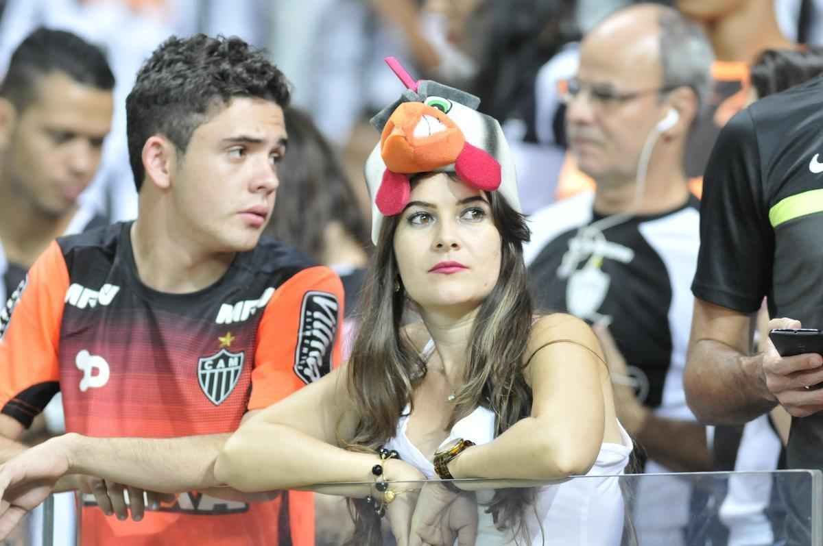 Torcida do Atltico no clssico contra o Amrica, nesta quinta-feira, no Mineiro