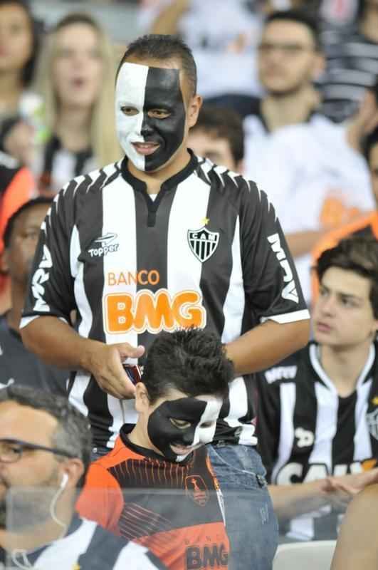 Torcida do Atltico no clssico contra o Amrica, nesta quinta-feira, no Mineiro
