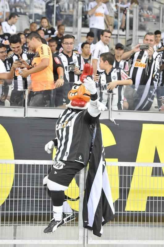 Torcida do Atltico no clssico contra o Amrica, nesta quinta-feira, no Mineiro