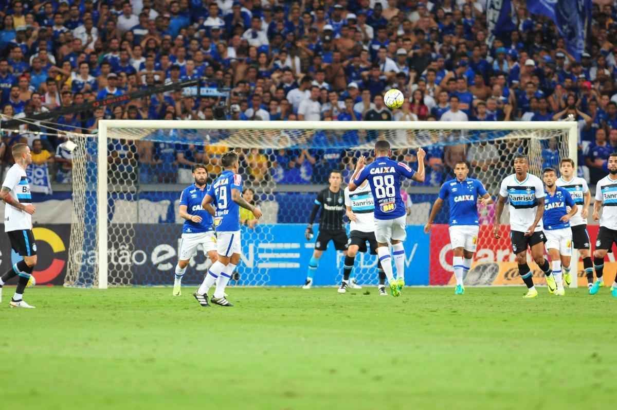Imagens de Cruzeiro x Grmio, no Mineiro, pelas semifinais da Copa do Brasil