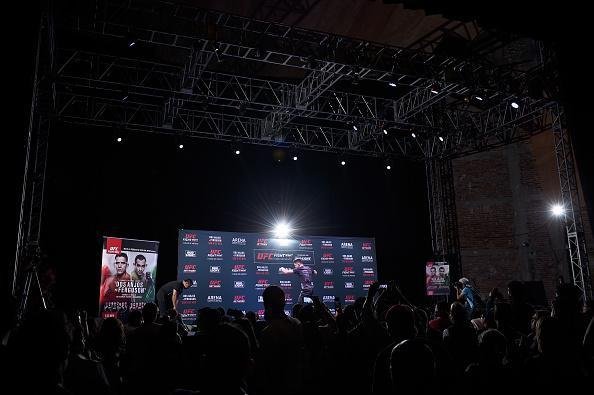 Treino aberto do TUF Amrica Latina 3 Finale, na Cidade do Mxico