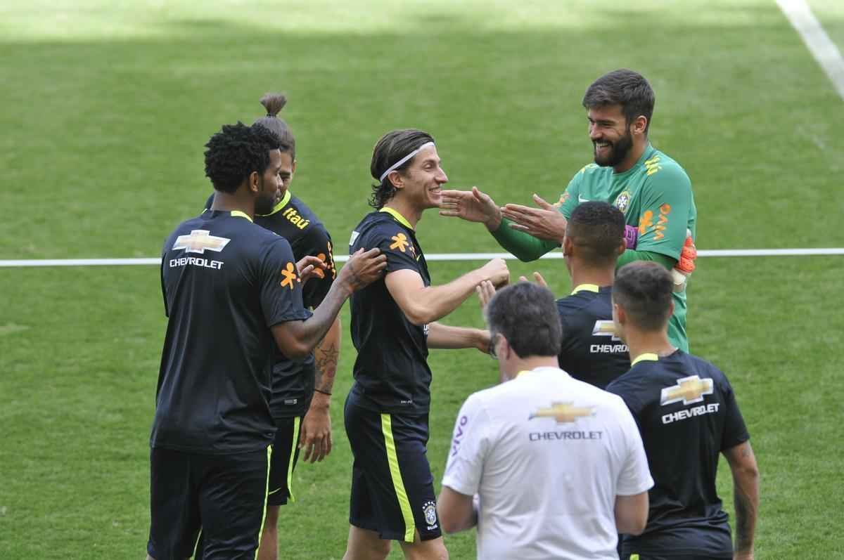 Nesta quarta-feira  tarde (09/11), Seleo Brasileira fez mais um treino no Mineiro e encerrou preparao para enfrentar a Argentina pelas Eliminatrias da Copa do Mundo