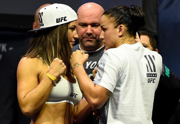 Pesagem do UFC 205, em Nova York - Miesha Tate (61,5kg) x Raquel Pennington (61,6kg) 