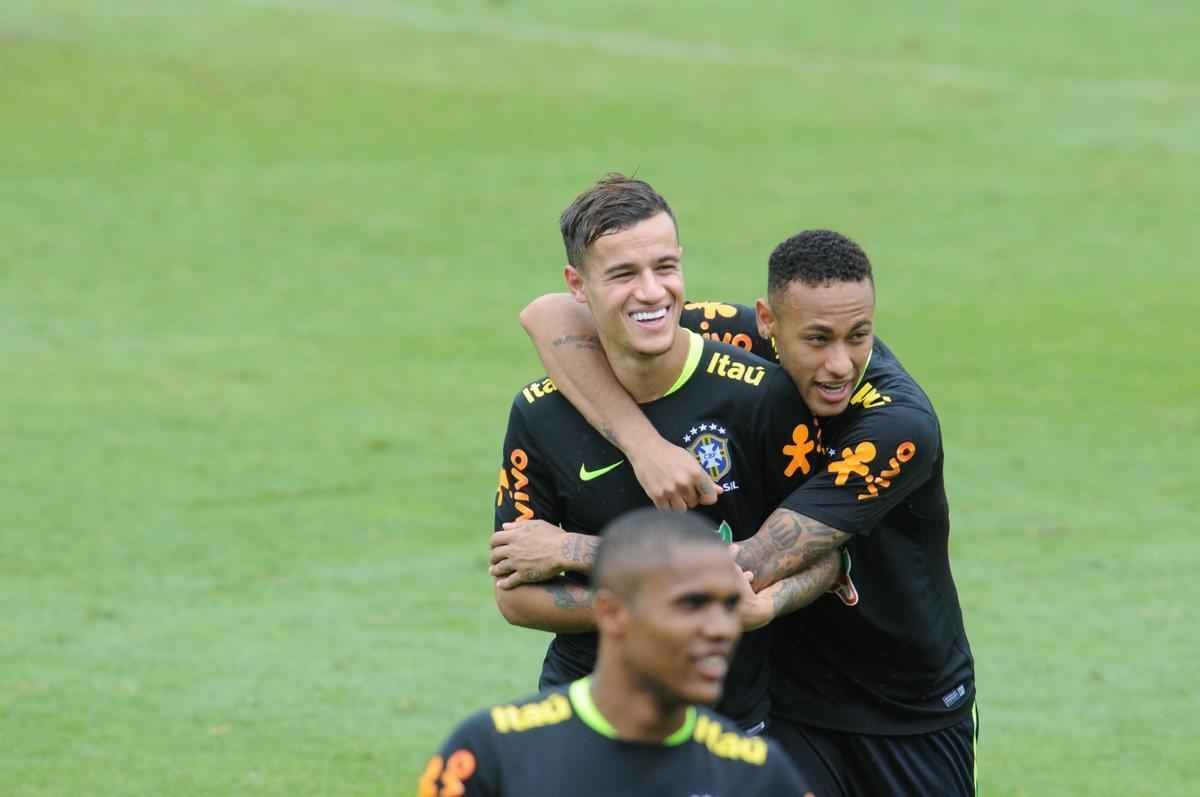 Em ltimo treino na Cidade do Galo, Seleo Brasileira deu sequncia  preparao para o duelo diante do Peru