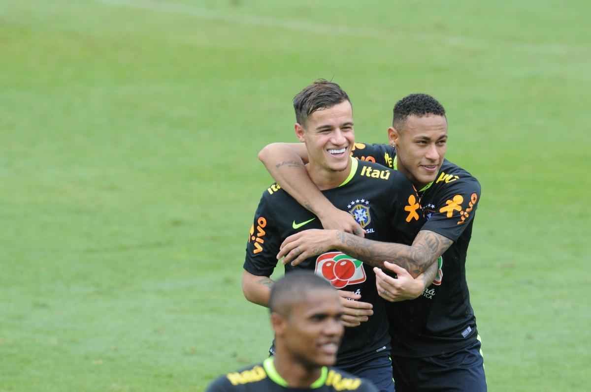 Em ltimo treino na Cidade do Galo, Seleo Brasileira deu sequncia  preparao para o duelo diante do Peru