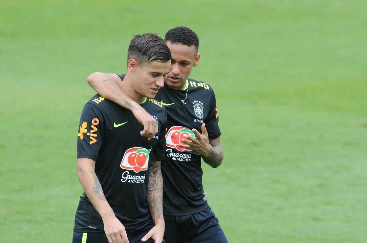 Em ltimo treino na Cidade do Galo, Seleo Brasileira deu sequncia  preparao para o duelo diante do Peru