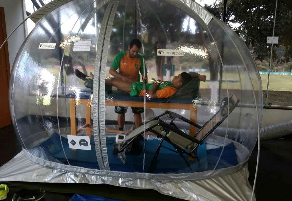 Amrica utiliza 'bolha de ar puro' para auxiliar e potencializar o tratamento de jogadores 
