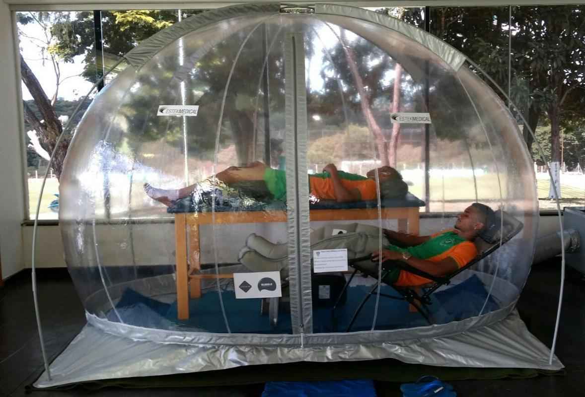 Amrica utiliza 'bolha de ar puro' para auxiliar e potencializar o tratamento de jogadores 