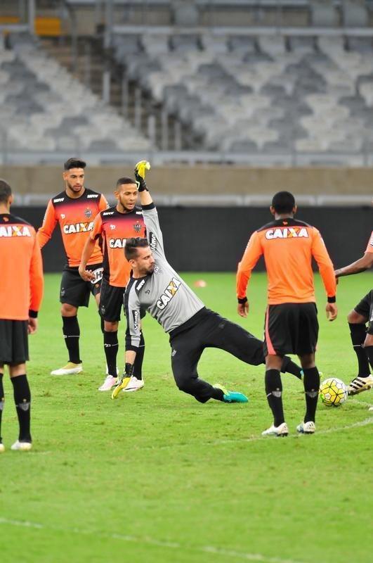 Imagens do treino do Atltico no Mineiro