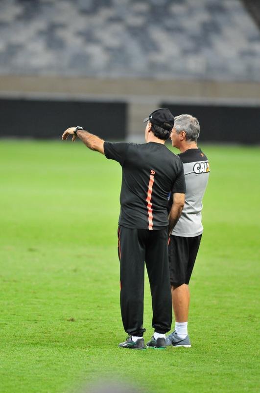 Imagens do treino do Atltico no Mineiro