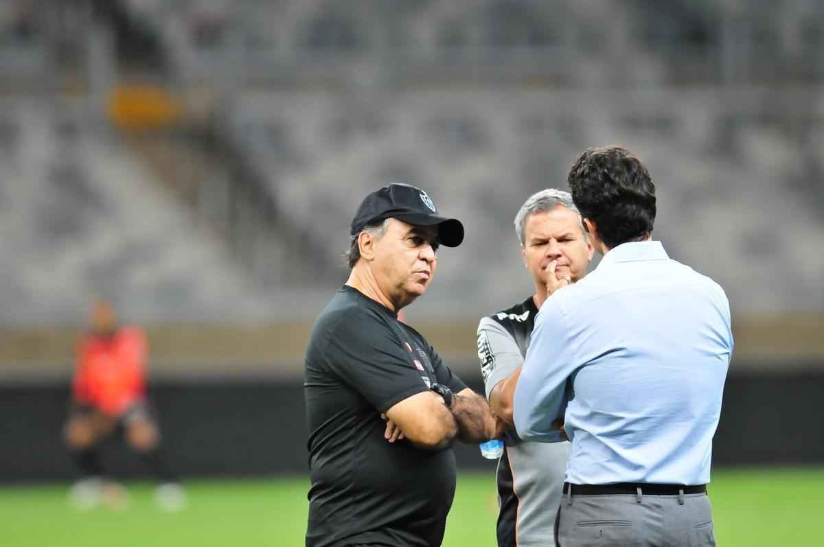 Imagens do treino do Atltico no Mineiro