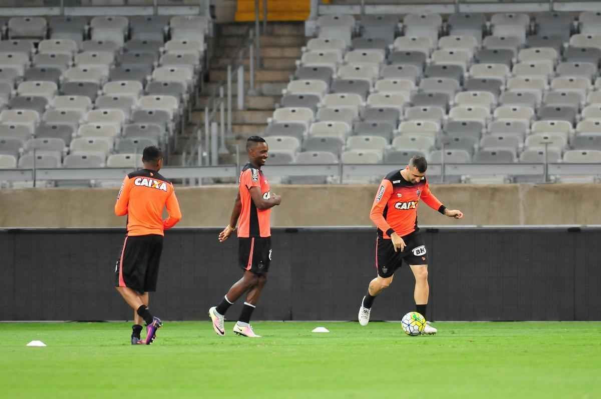 Imagens do treino do Atltico no Mineiro