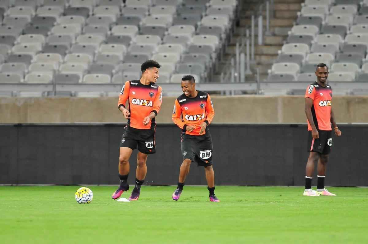 Imagens do treino do Atltico no Mineiro