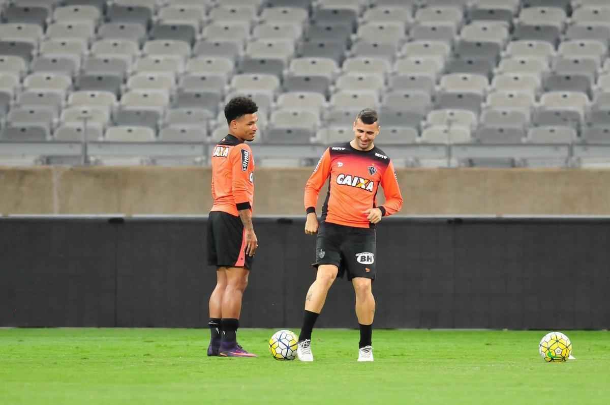 Imagens do treino do Atltico no Mineiro