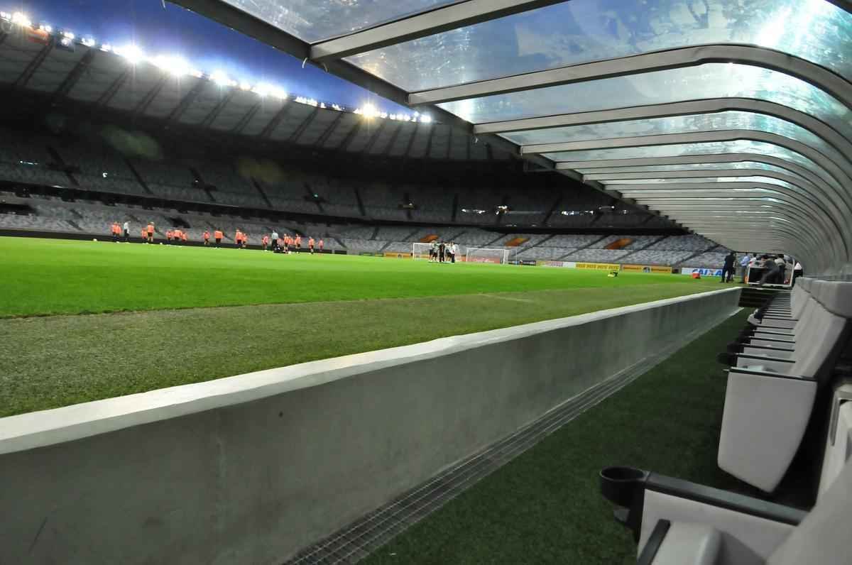 Imagens do treino do Atltico no Mineiro