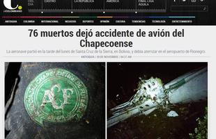 El Colombiano (Colmbia) -  Acidente com avio da Chapecoense deixou 76 mortos
