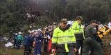 Imagens do local onde caiu o avi�o da Chapecoense, no munic�pio colombiano de La Uni�n