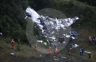 Imagens do local onde caiu o avio da Chapecoense, no municpio colombiano de La Unin