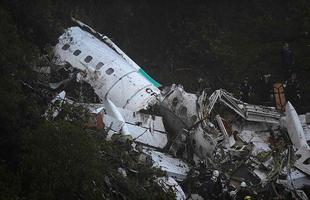 Imagens do local onde caiu o avio da Chapecoense, perto da La Unin, na Colmbia