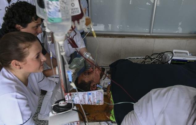 Resgate do zagueiro Neto, da Chapecoense, que está em estado grave em hospital de La Ceja