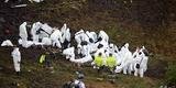 Imagens do local onde caiu o avi�o da Chapecoense, perto da La Uni�n, na Col�mbia